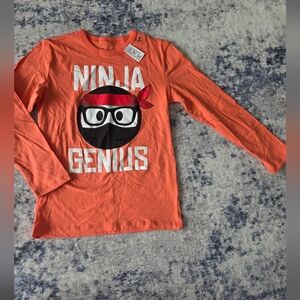 The Children's Place Orange Ninja Genius Long Sleeve Tee